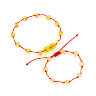 set bratari chihlimbar galben mama + bebe