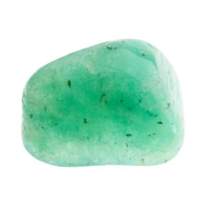 Imagine pe fundal alb cu o piatra de amazonit