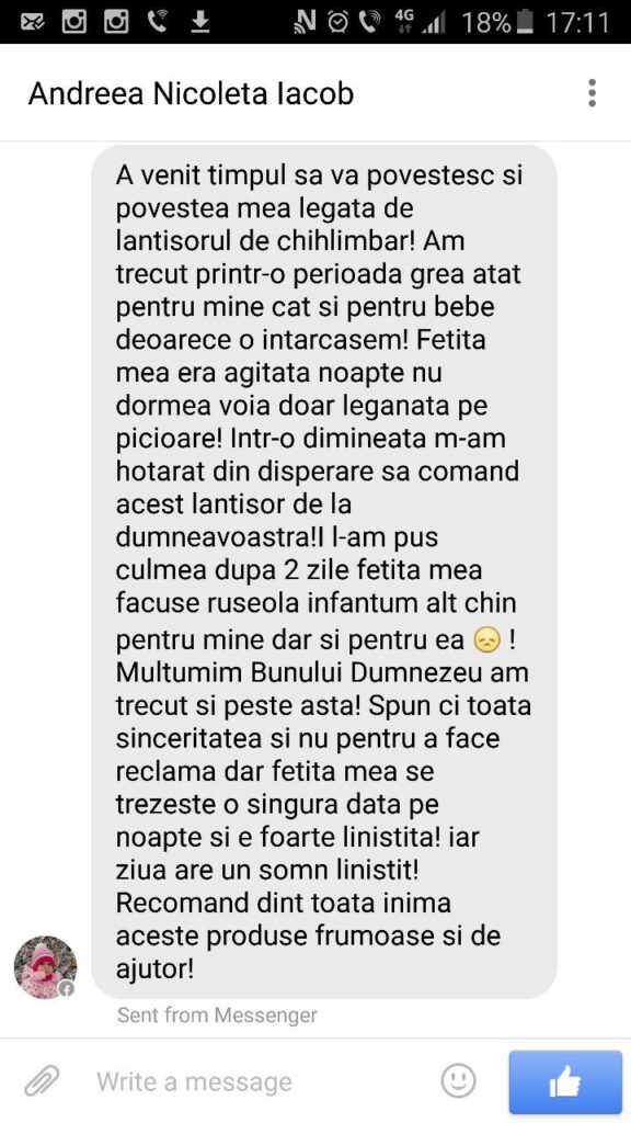 Păreri & Testimoniale brățară chihlimbar bebe 39 Păreri & testimoniale brățară chihlimbar bebe