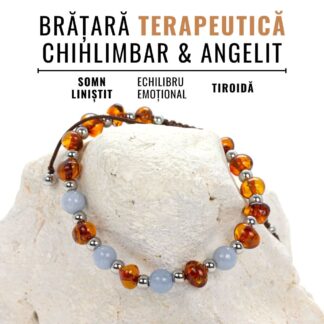 bratara terapeutica chihlimbar natural & angelit