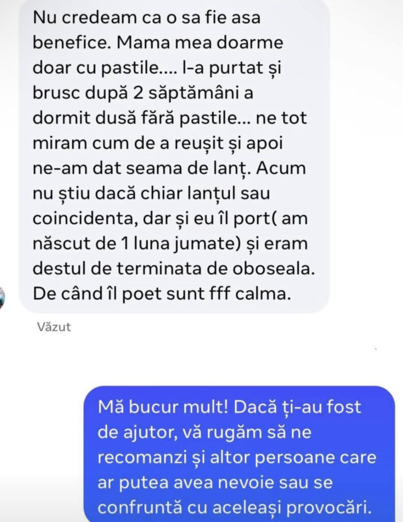 Păreri & testimoniale brățară chihlimbar bebe