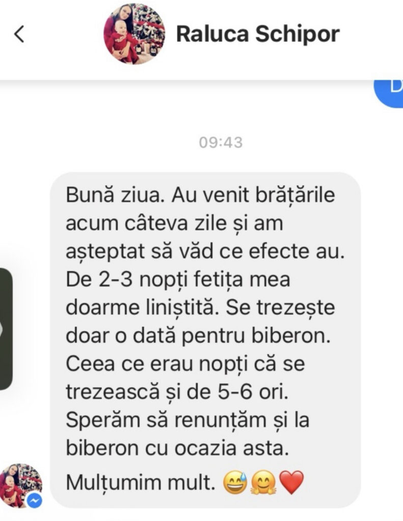 Păreri & testimoniale brățară chihlimbar bebe