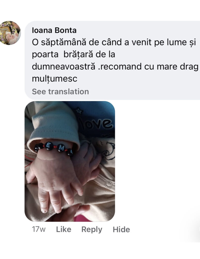 Păreri & testimoniale brățară chihlimbar bebe
