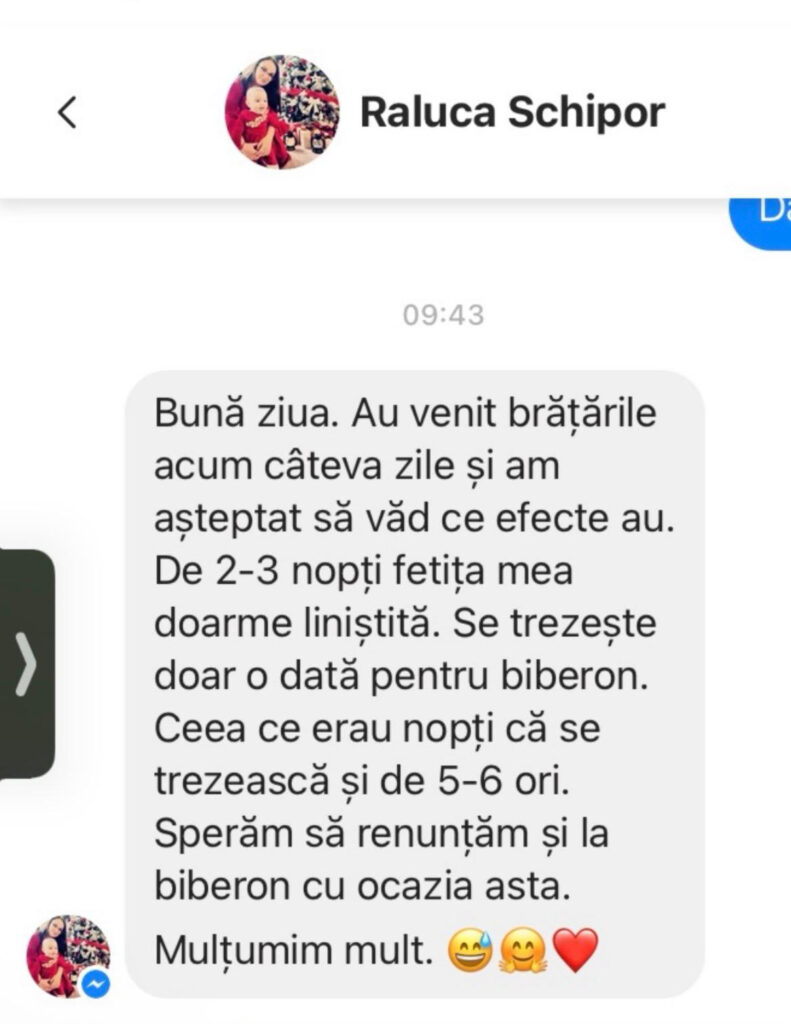Păreri & testimoniale brățară chihlimbar bebe